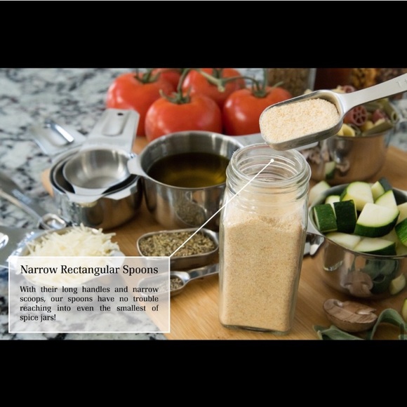 FIVE SETS of Measuring Cups & Spoons Sets (Stainless Steel) - Picture 8 of 10